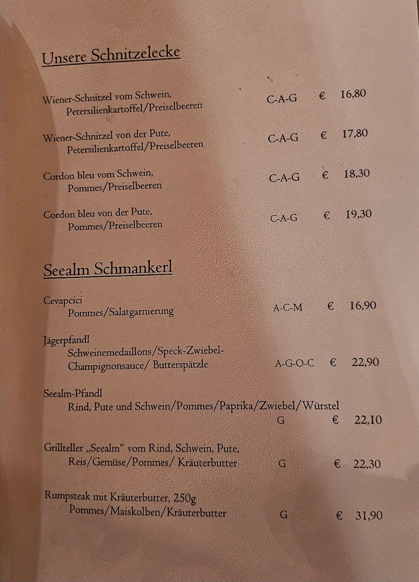 Speisekarte photo 1