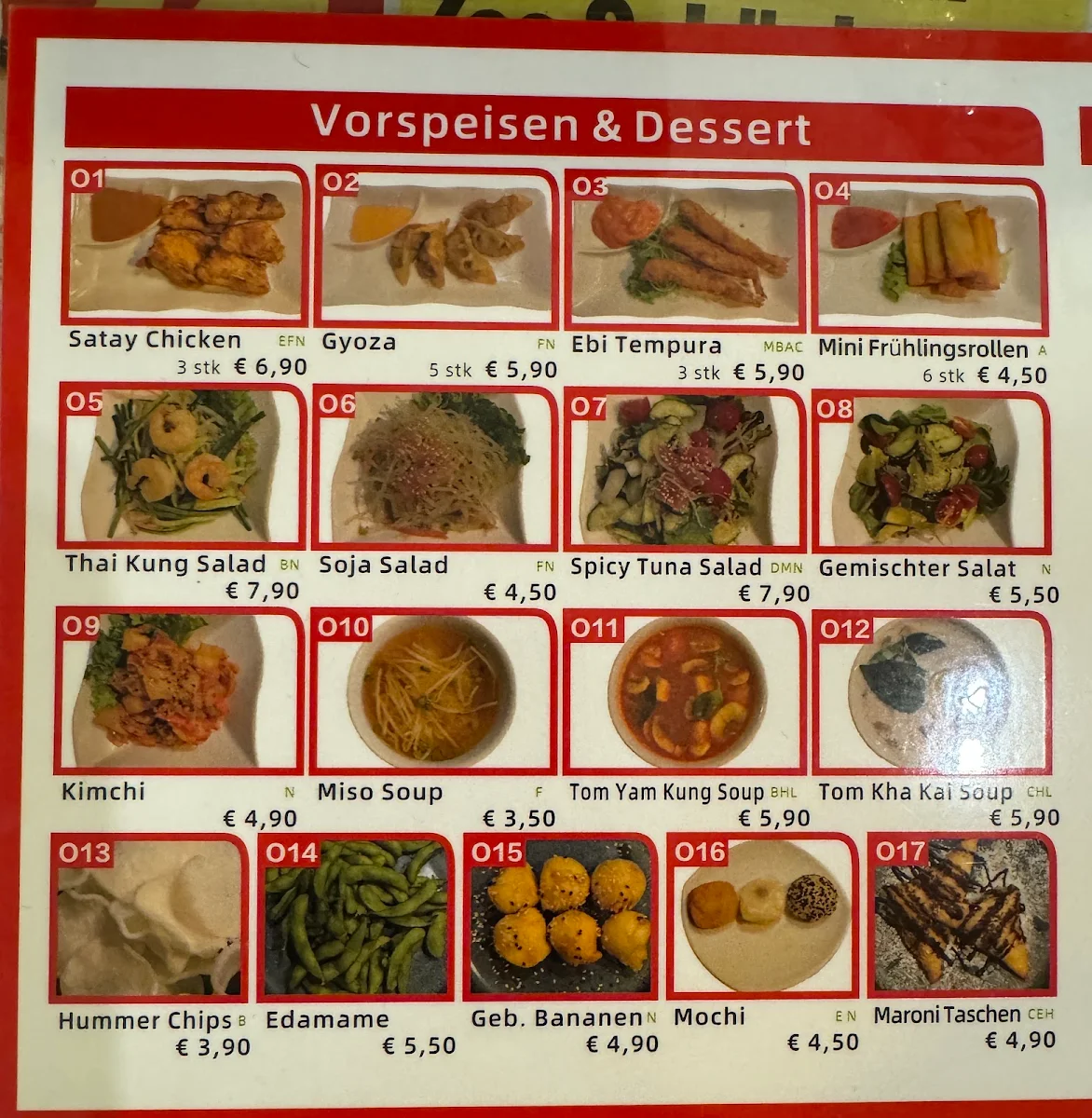 Speisekarte photo 2