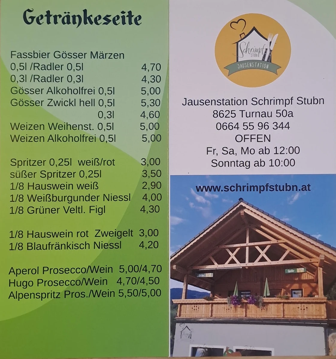 Speisekarte photo 2
