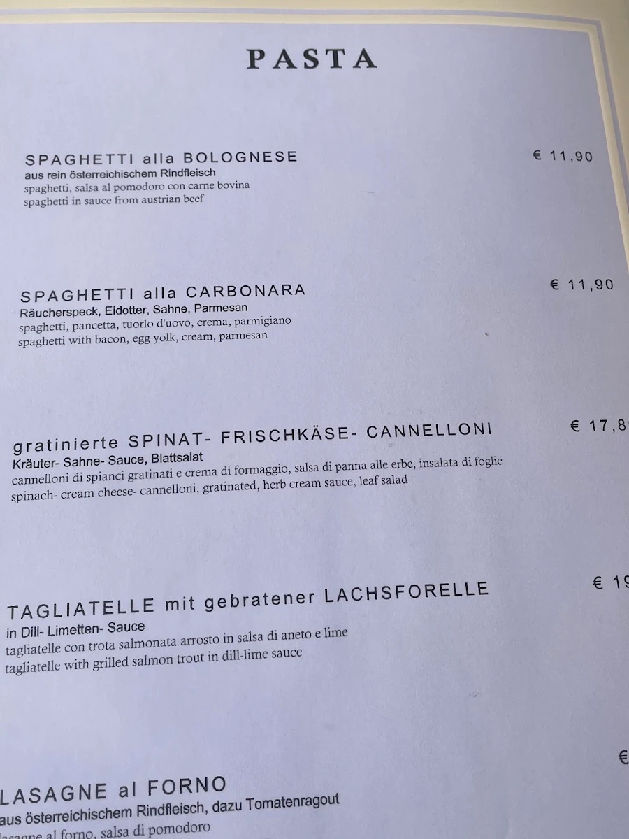 Speisekarte photo 2