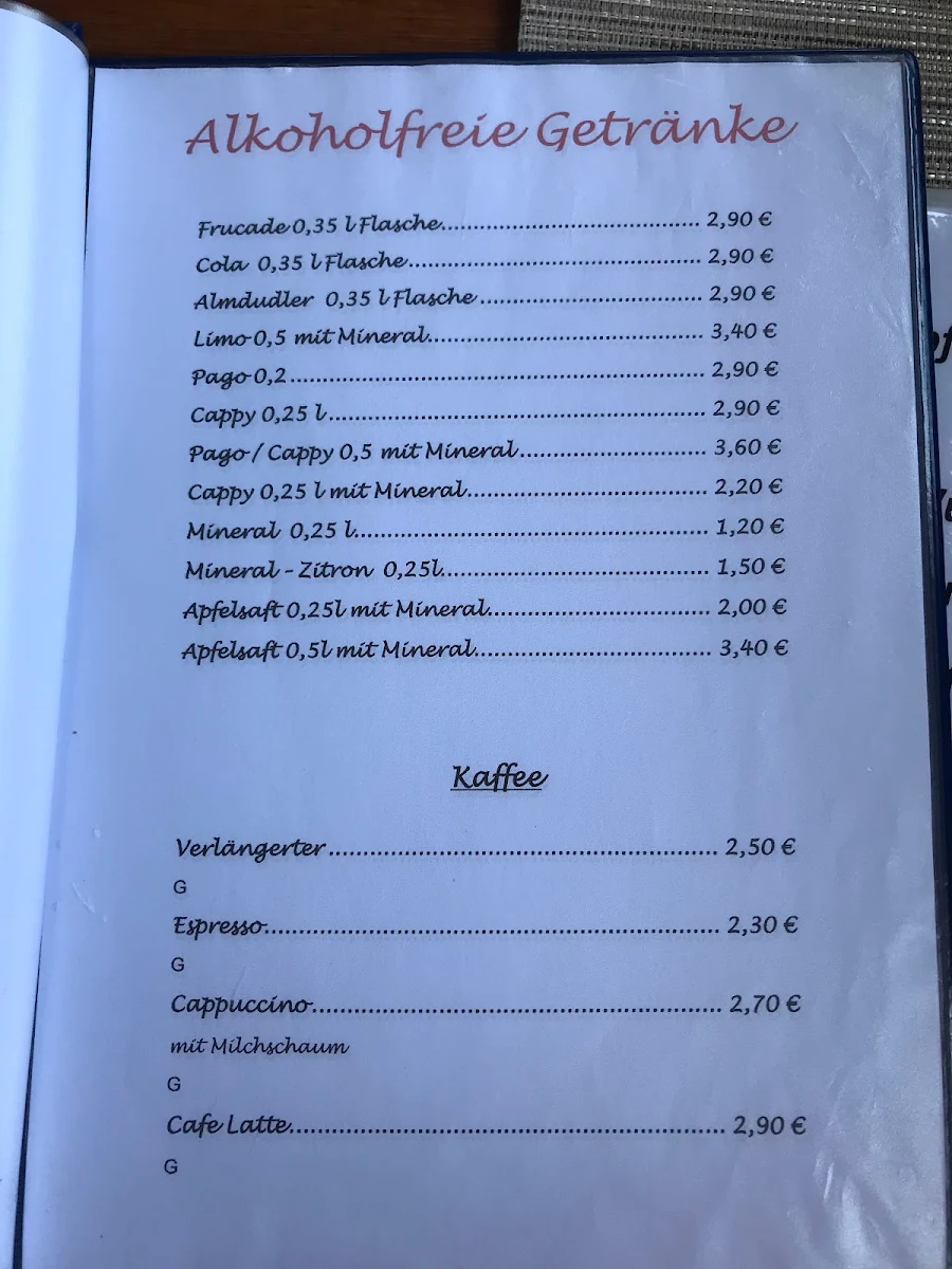 Speisekarte photo 1