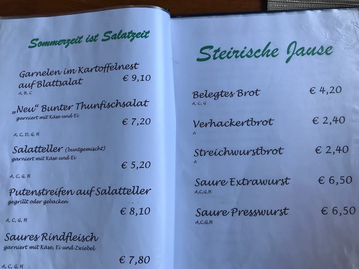 Speisekarte photo 3