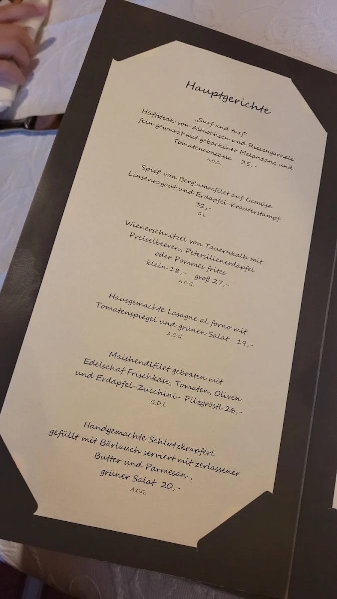 Speisekarte photo 1