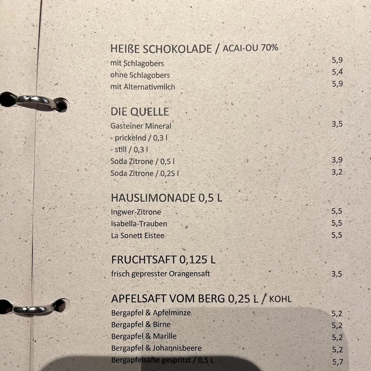 Speisekarte photo 1