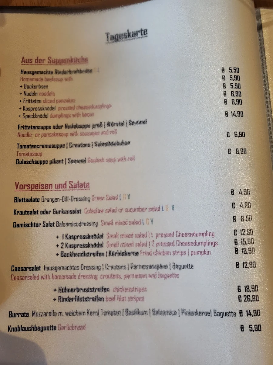 Speisekarte photo 3