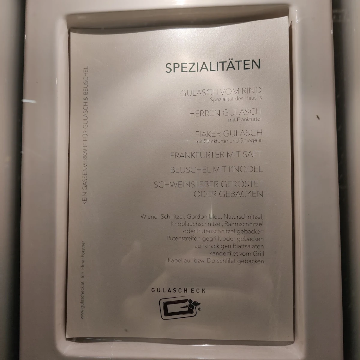 Speisekarte photo 2