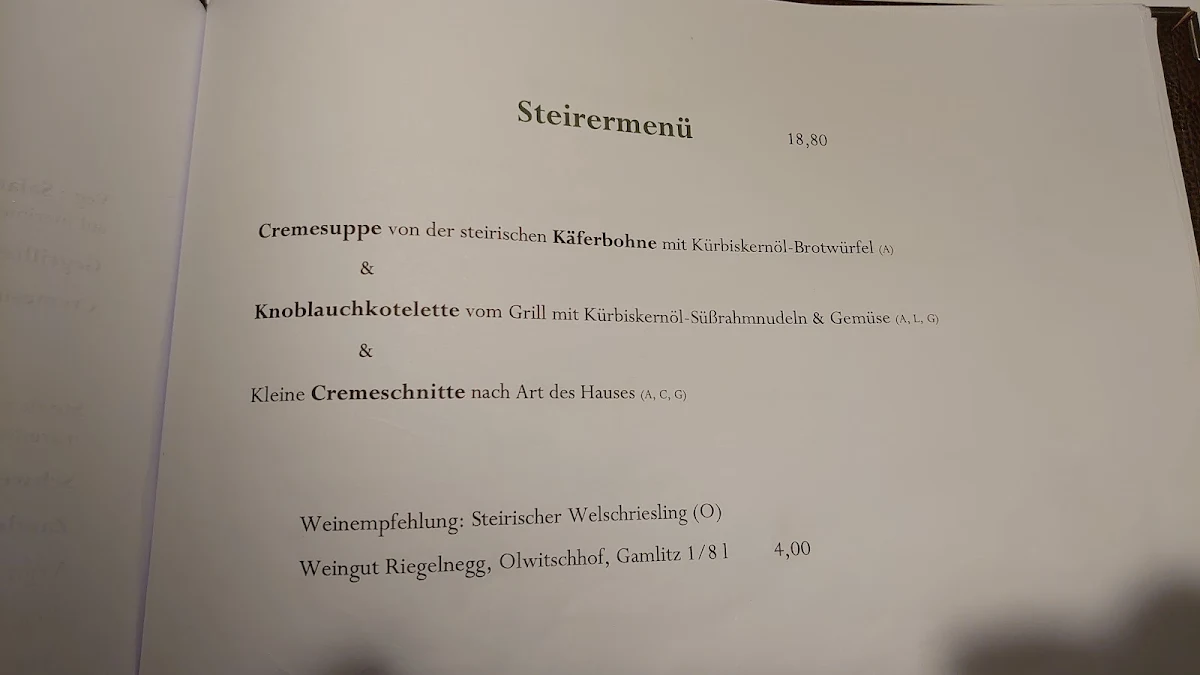 Speisekarte photo 3