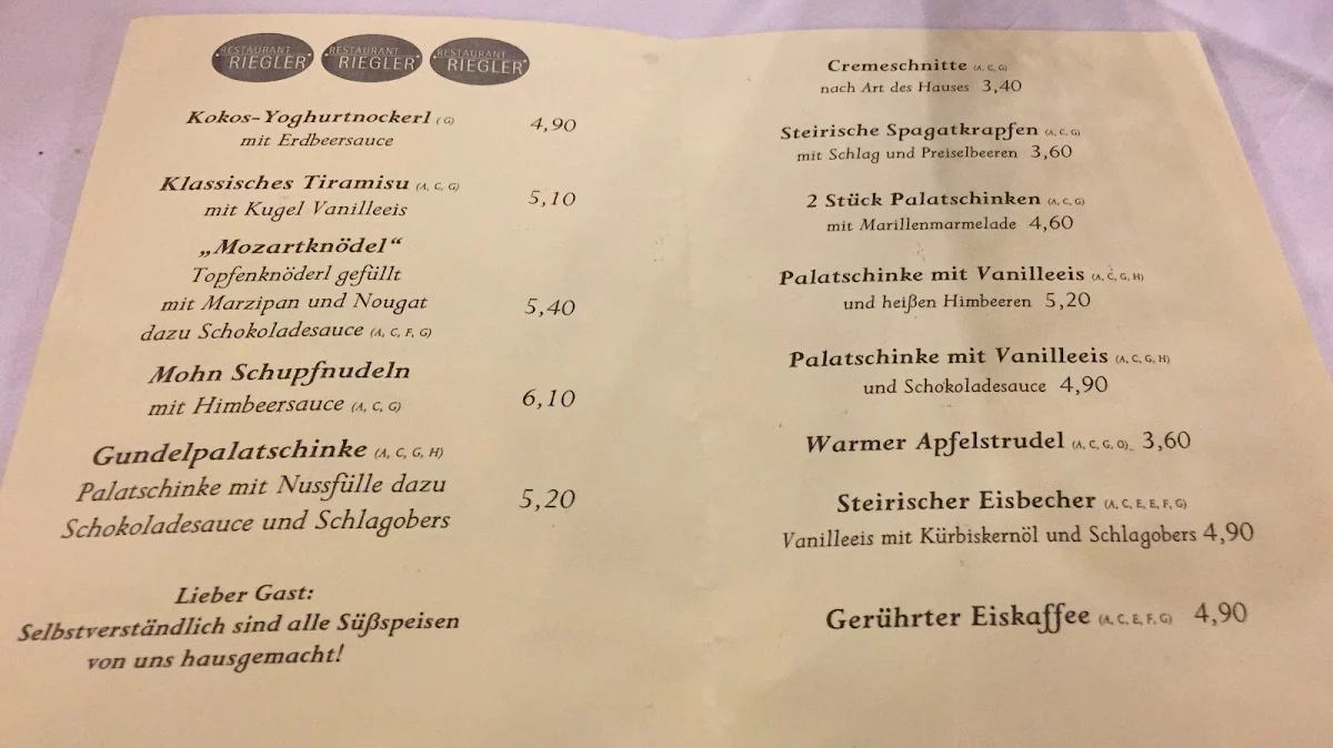 Speisekarte photo 5