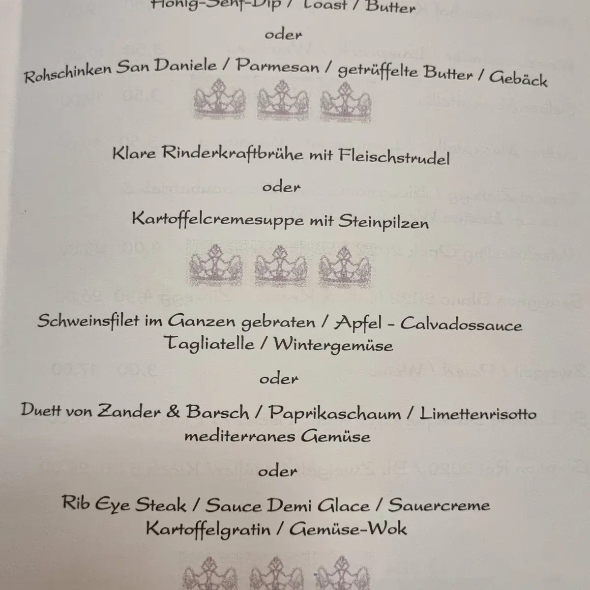 Speisekarte photo 1