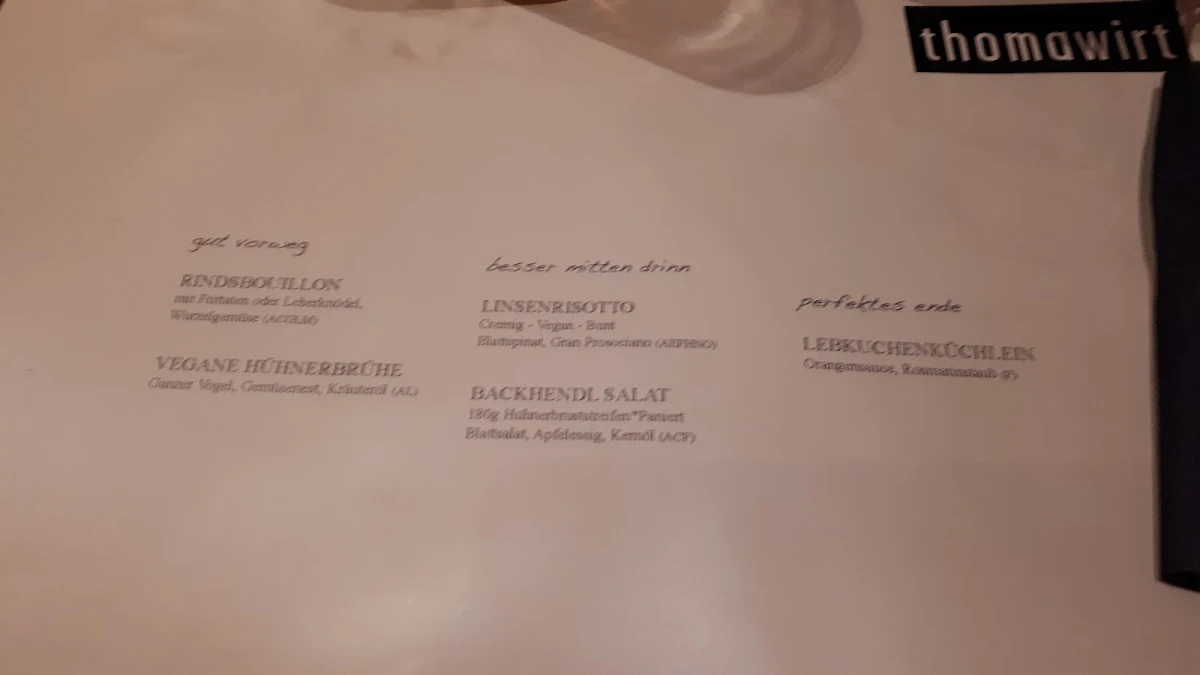 Speisekarte photo 1