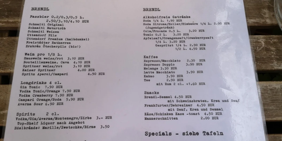 Speisekarte photo 1