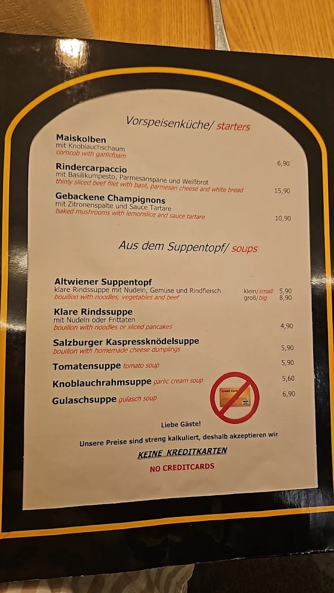 Speisekarte photo 2