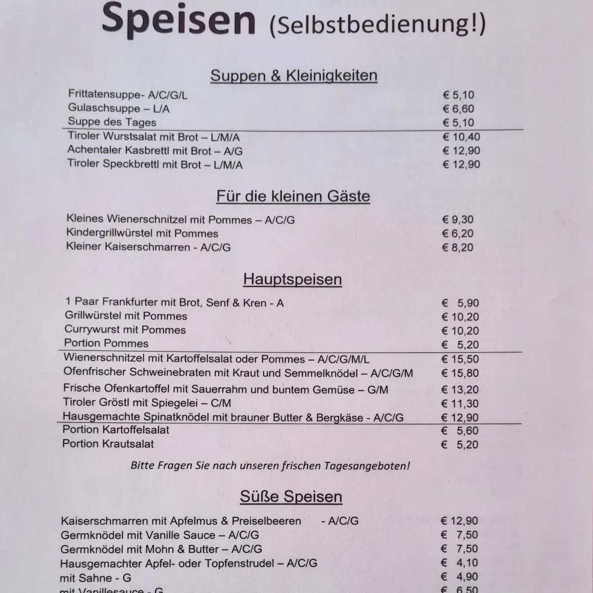 Speisekarte photo 10