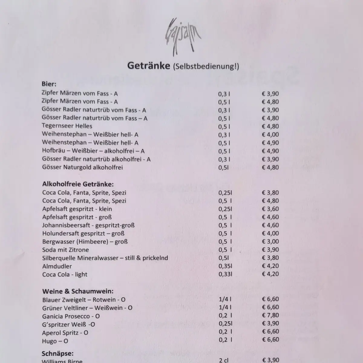 Speisekarte photo 6