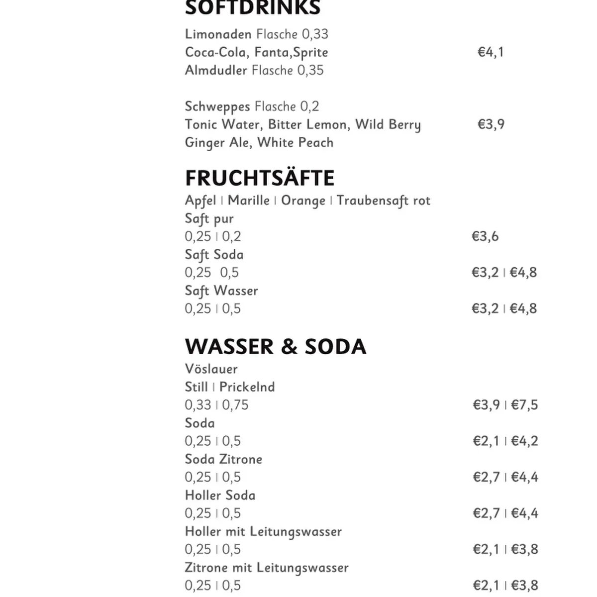 Speisekarte photo 1
