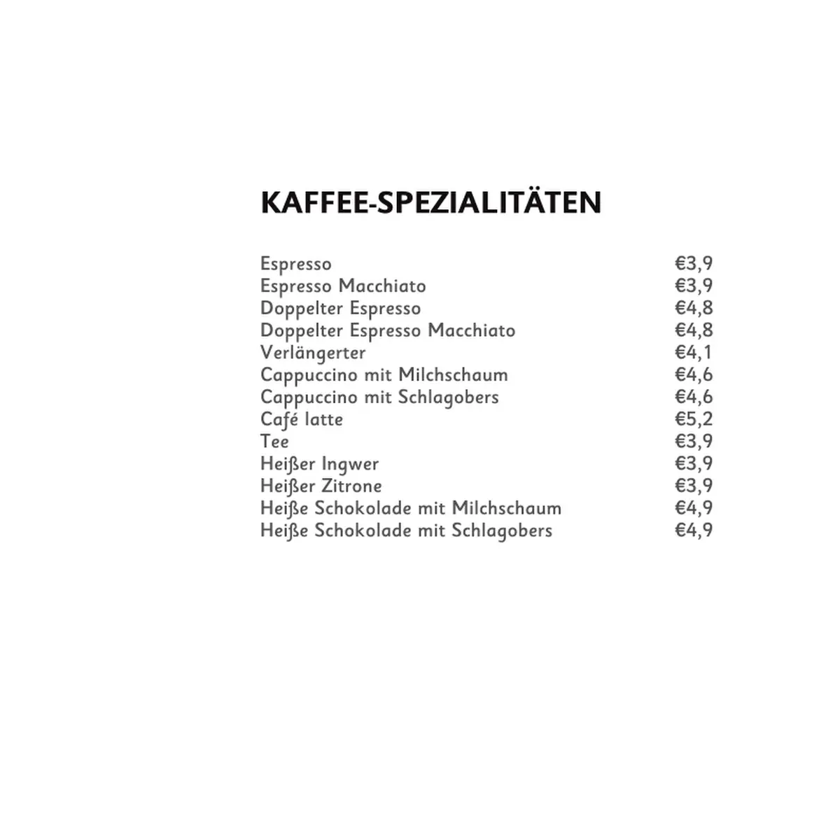 Speisekarte photo 8
