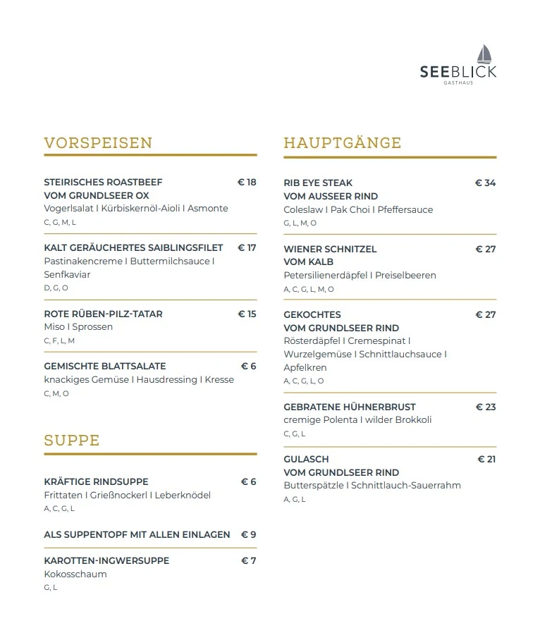 Speisekarte photo 1