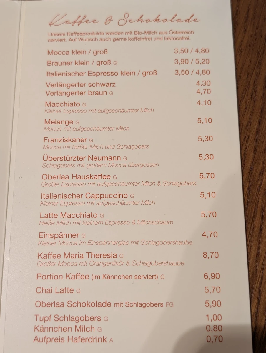 Speisekarte photo 1