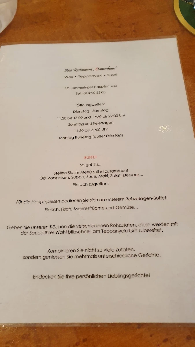 Speisekarte photo 1