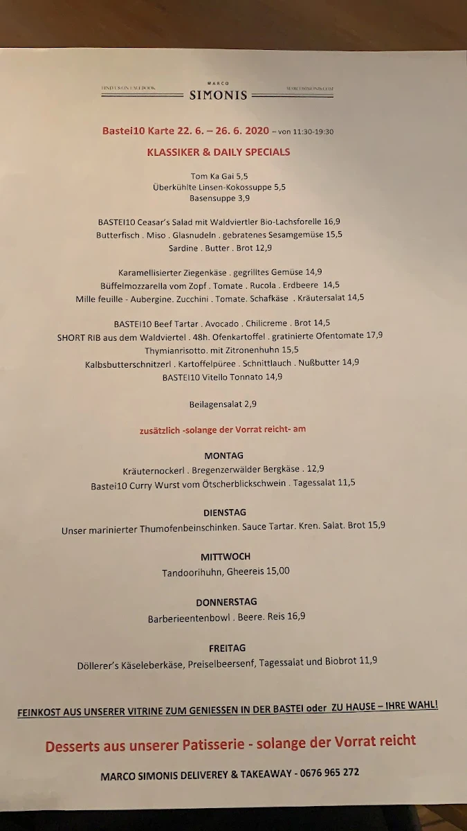 Speisekarte photo 5