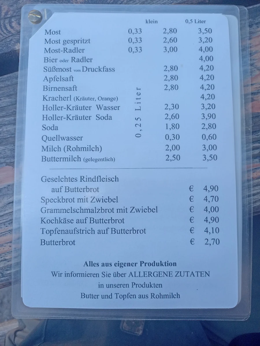 Speisekarte photo 1