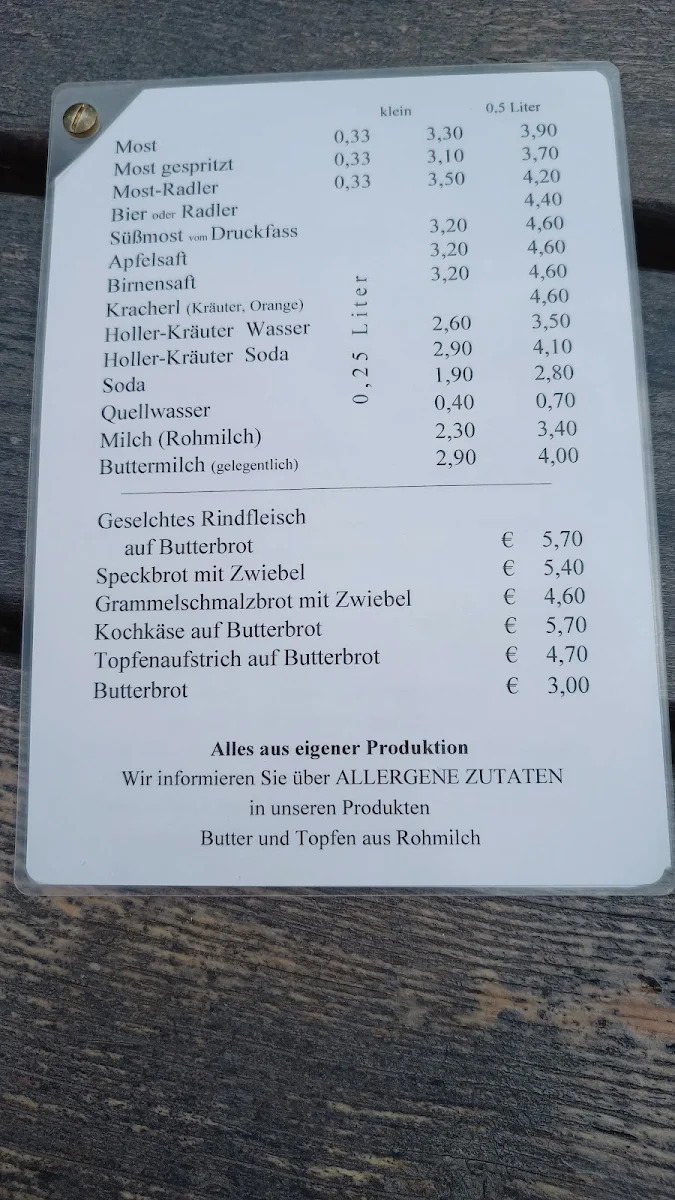 Speisekarte photo 2