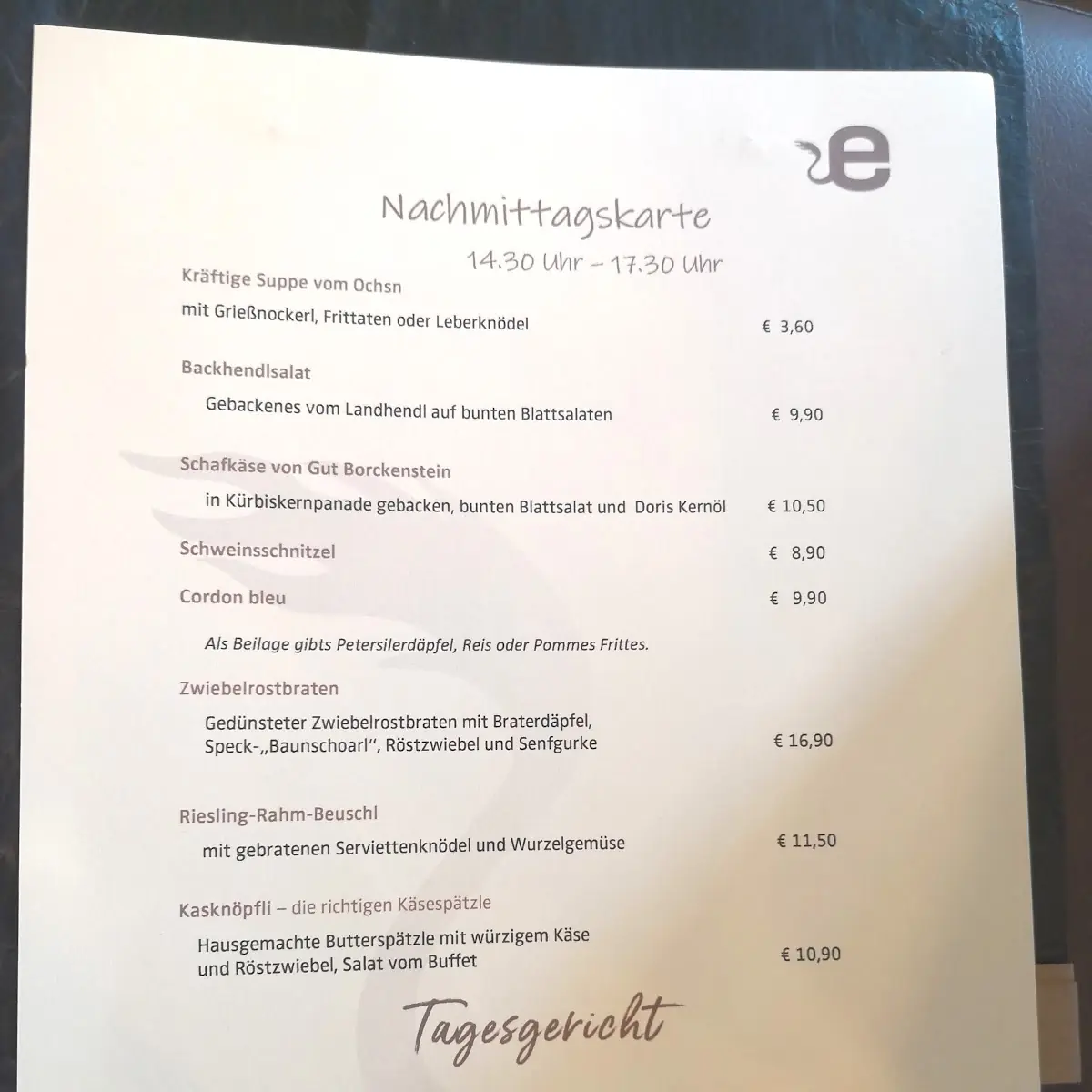Speisekarte photo 10