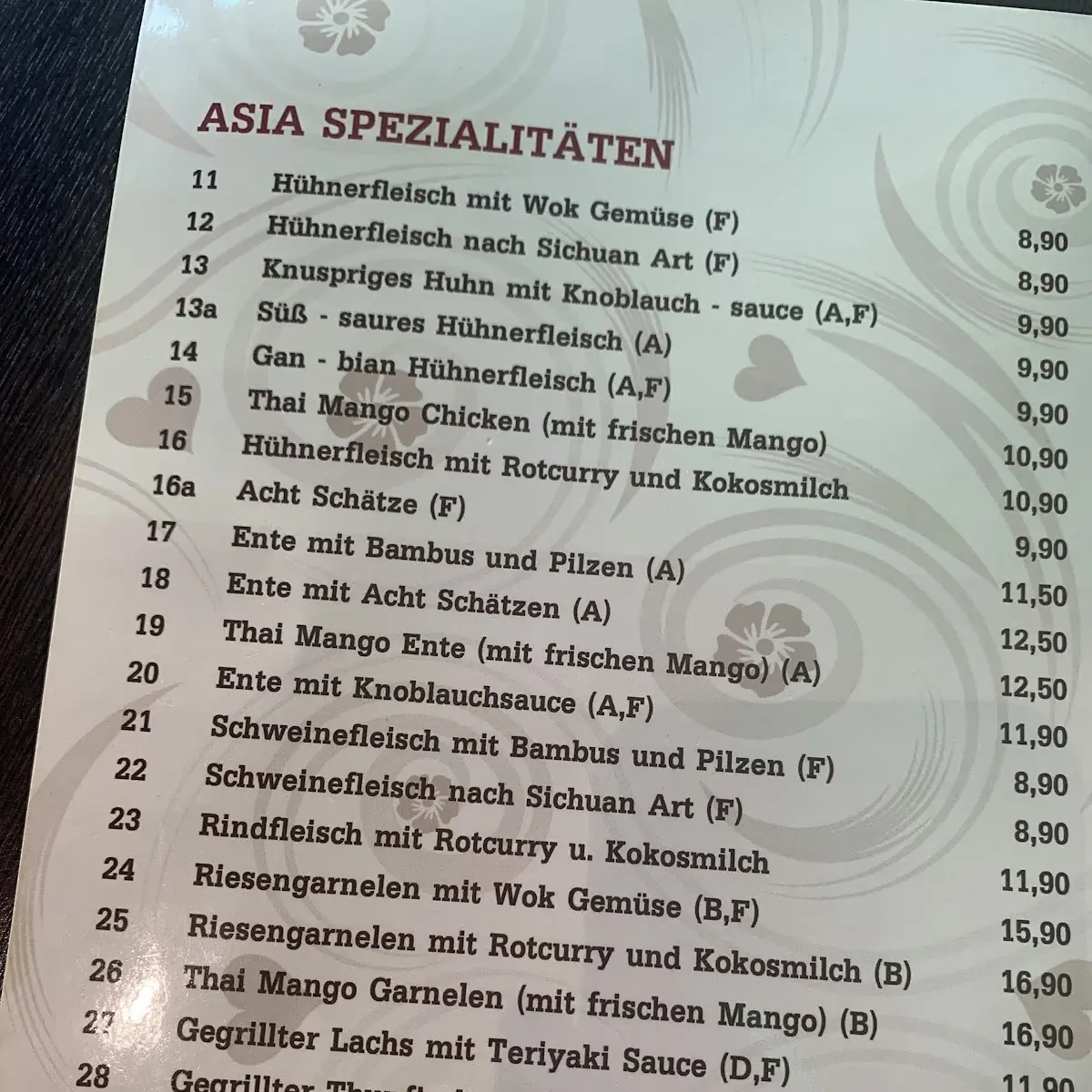 Speisekarte photo 2