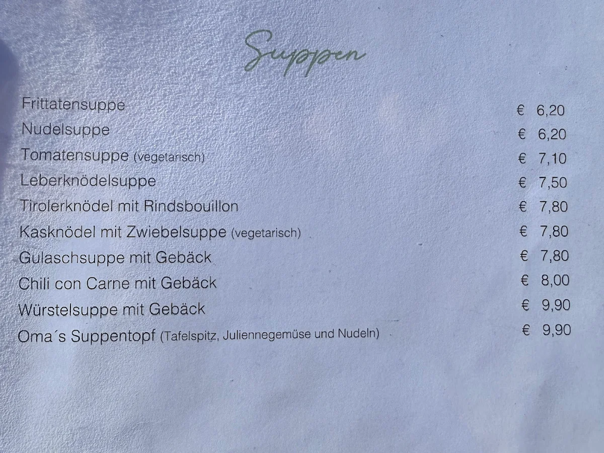 Speisekarte photo 2