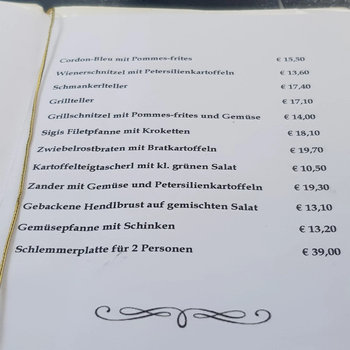 Speisekarte photo 1