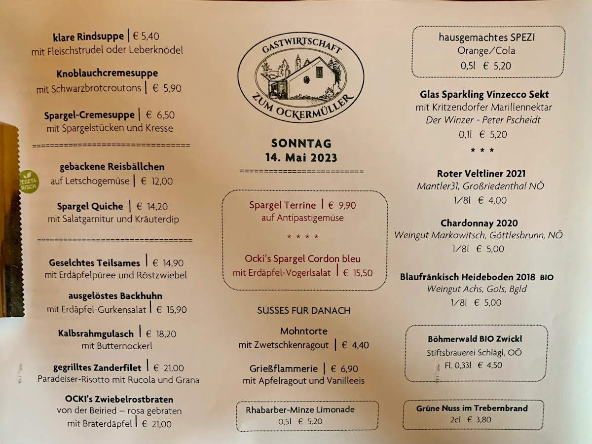 Speisekarte photo 1
