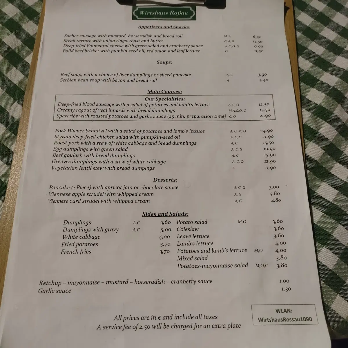Speisekarte photo 8