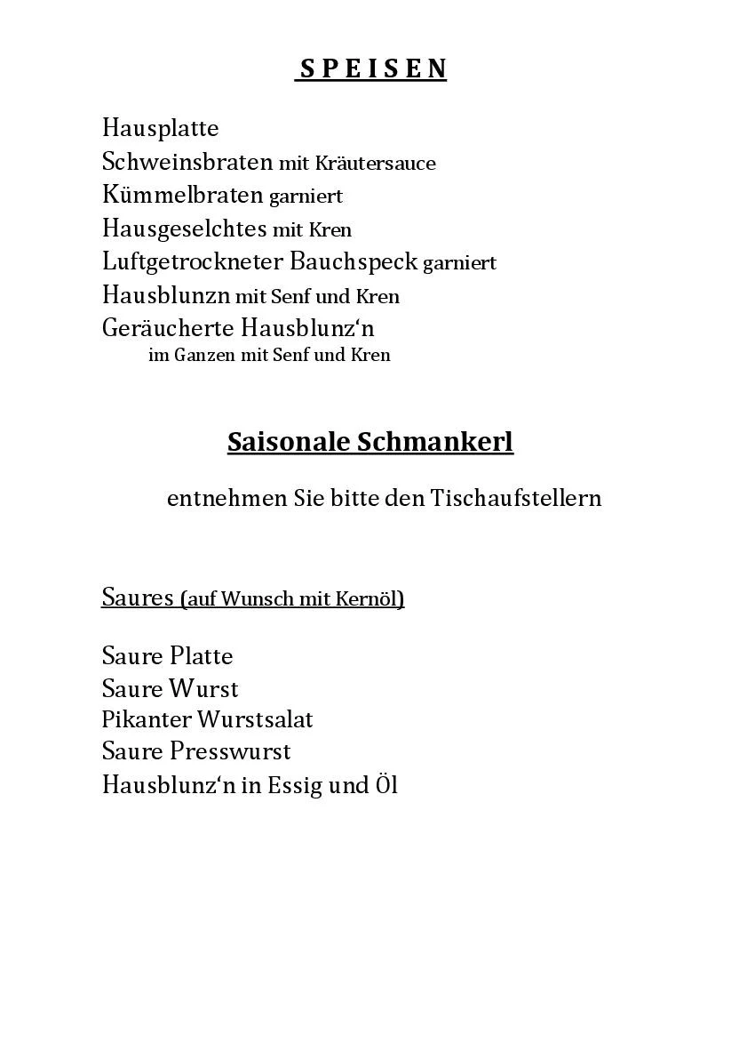 Speisekarte photo 2