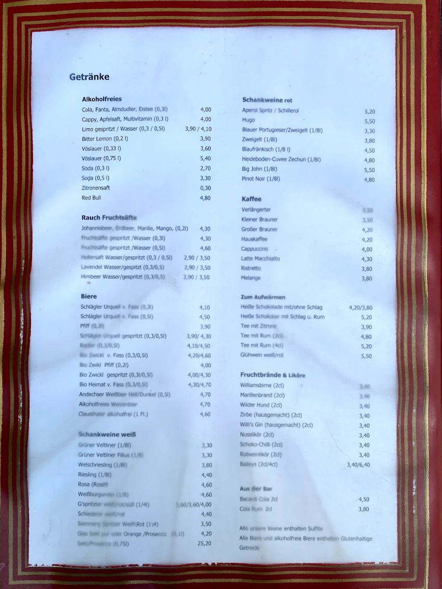 Speisekarte photo 2