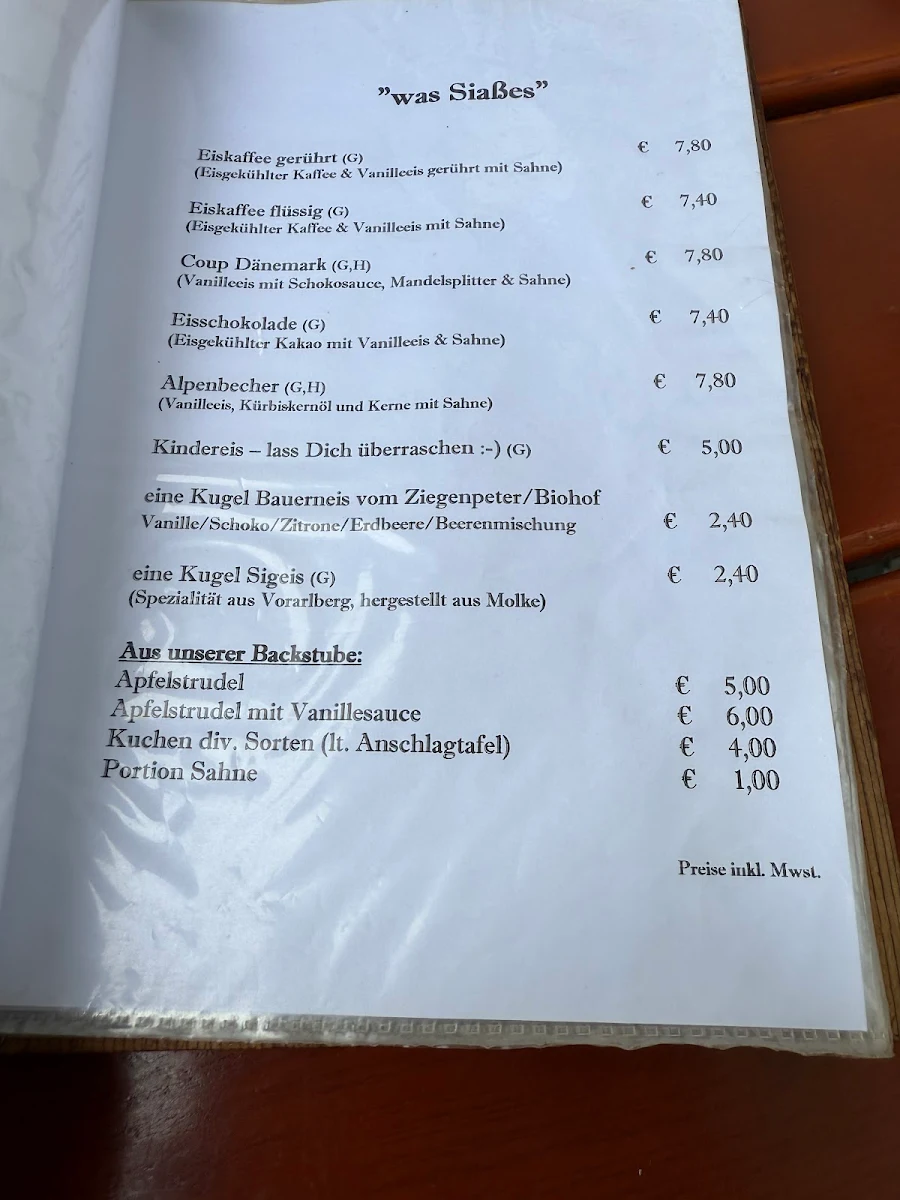 Speisekarte photo 1
