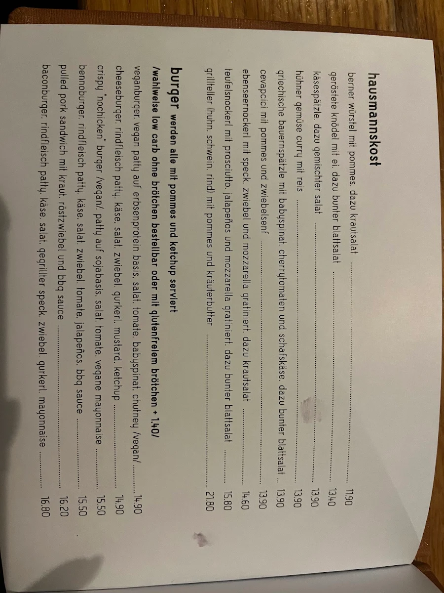 Speisekarte photo 3