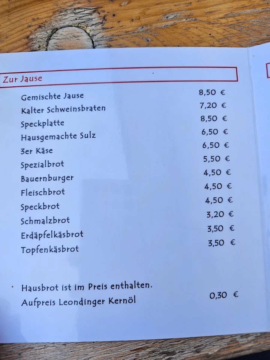 Speisekarte photo 1