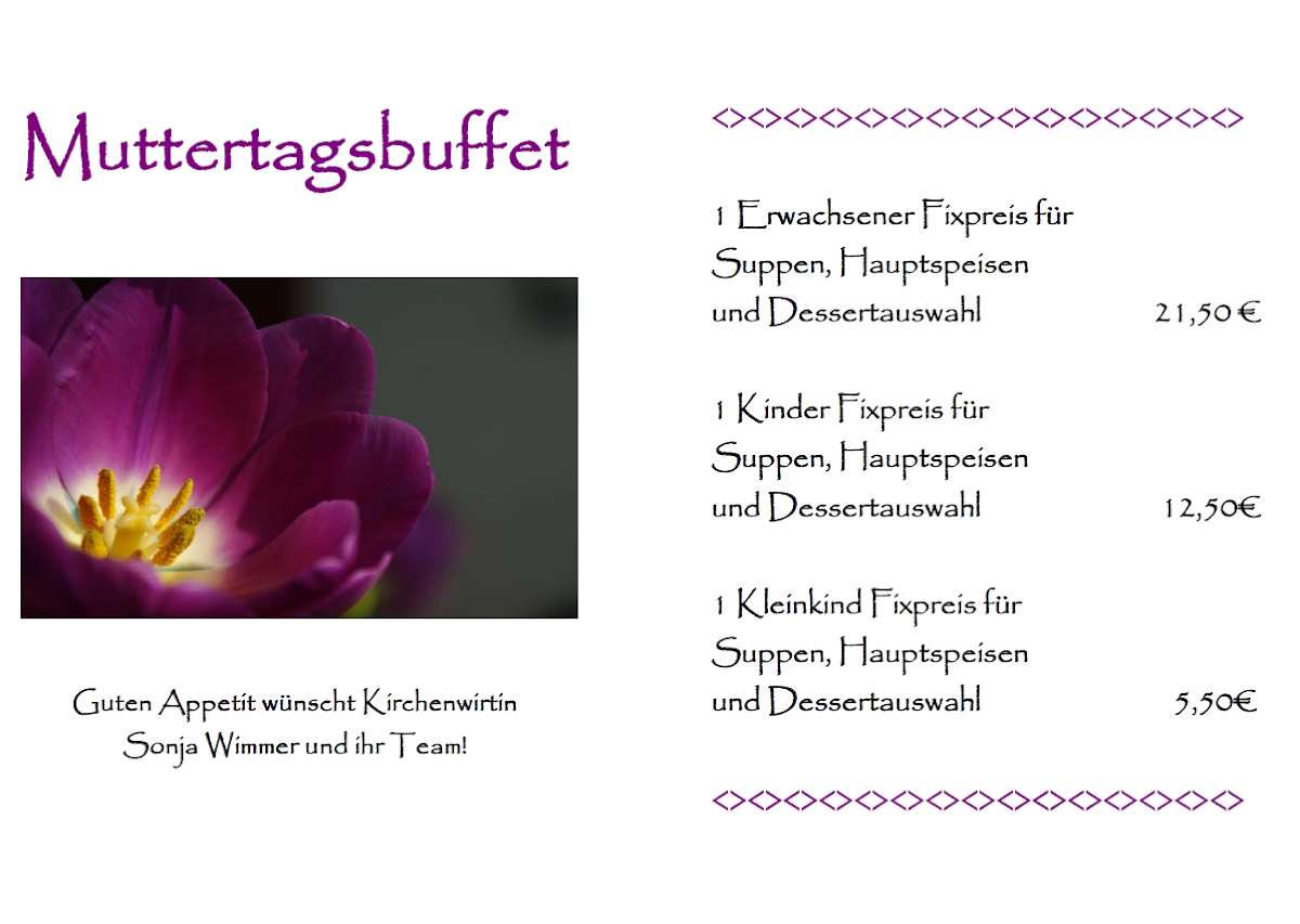 Speisekarte photo 2