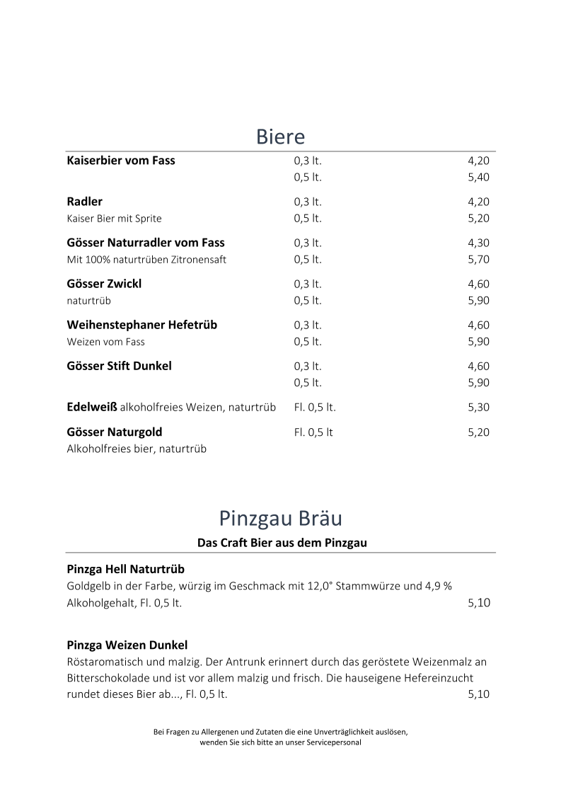 Speisekarte photo 7