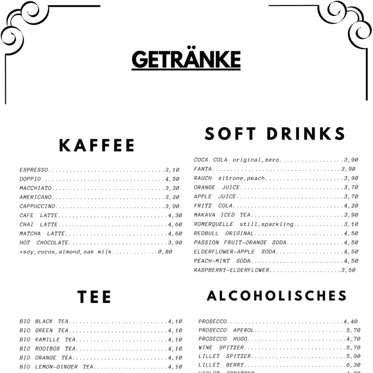 Speisekarte photo 1