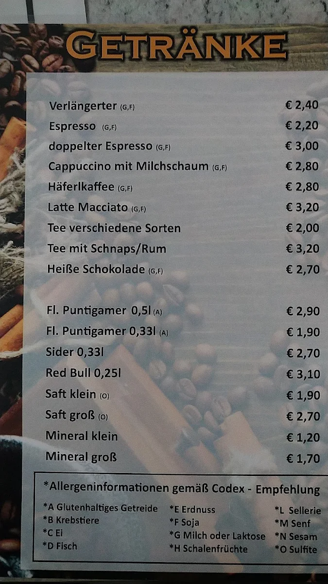 Speisekarte photo 1