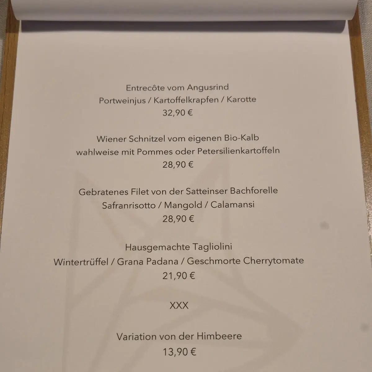 Speisekarte photo 2
