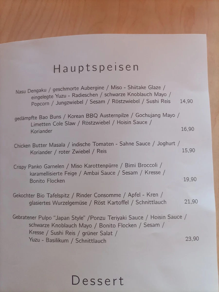 Speisekarte photo 2
