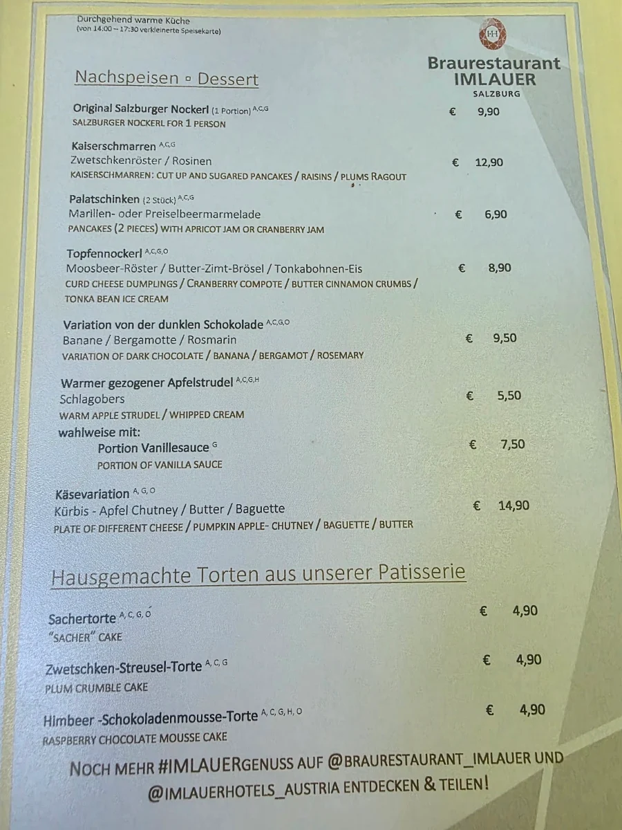 Speisekarte photo 1