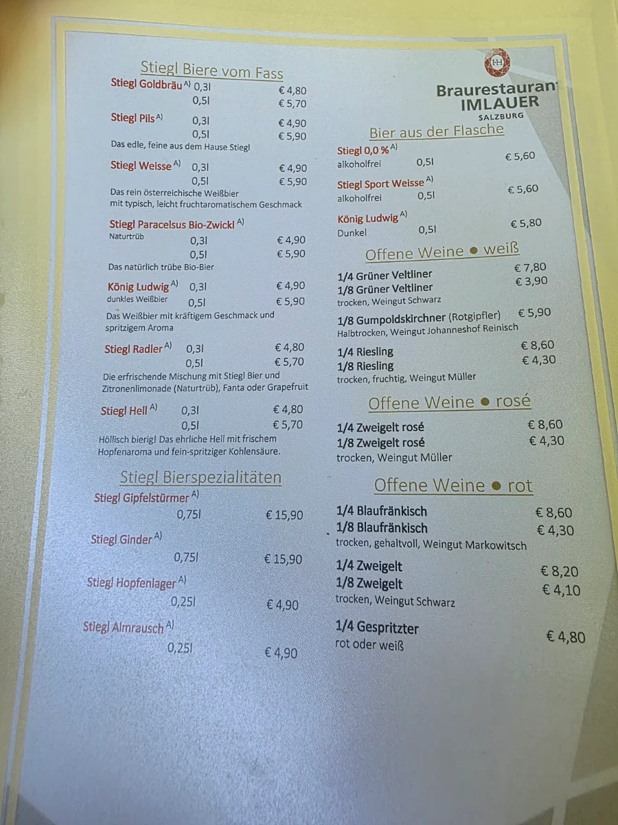 Speisekarte photo 2
