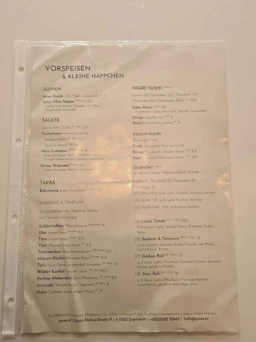 Speisekarte photo 1