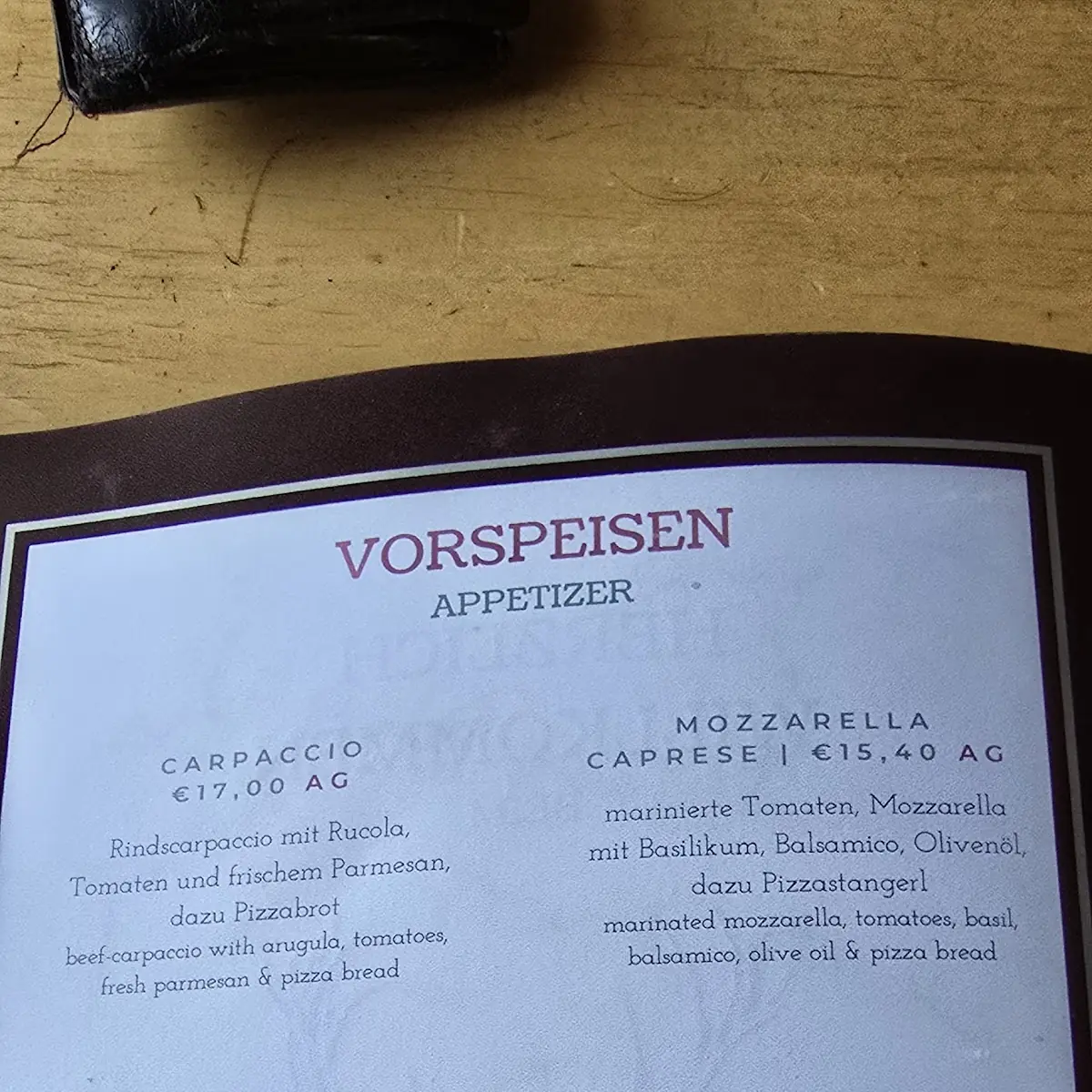Speisekarte photo 9