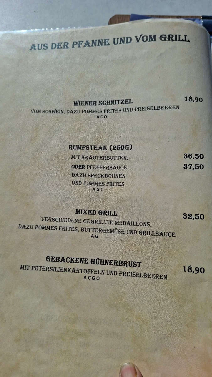 Speisekarte photo 1