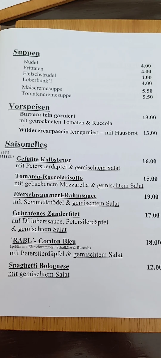 Speisekarte photo 3