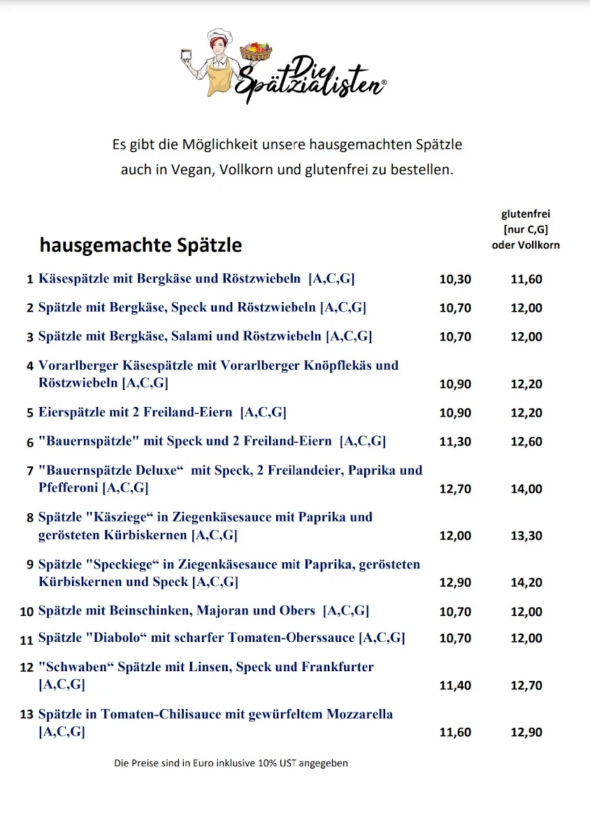 Speisekarte photo 1
